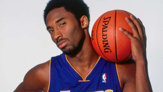 Kobe Bryant poses during a photo shoot.